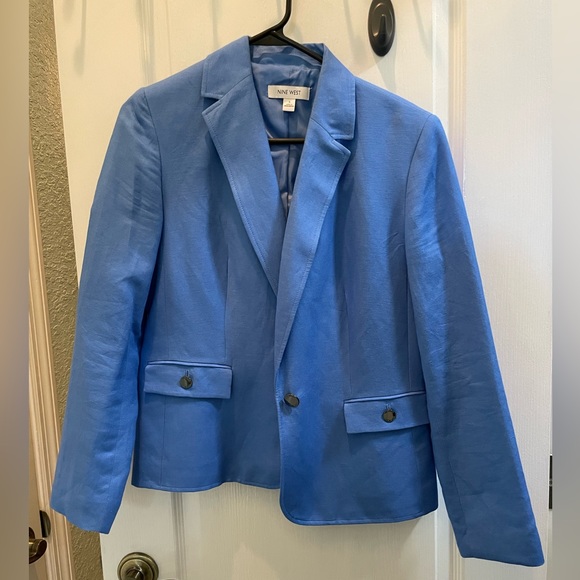 Nine West Blue Blazer Size Small - Picture 1 of 3